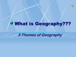 What is Geography???