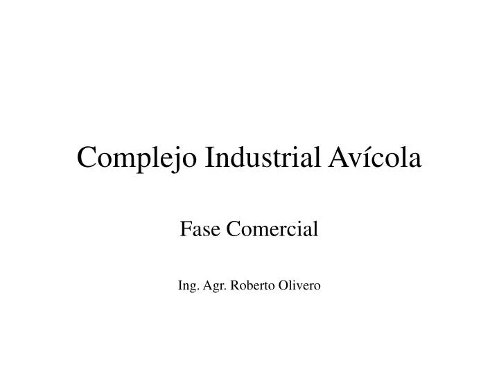 complejo industrial av cola