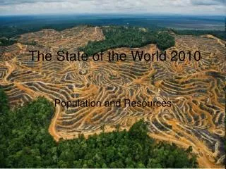 The State of the World 2010