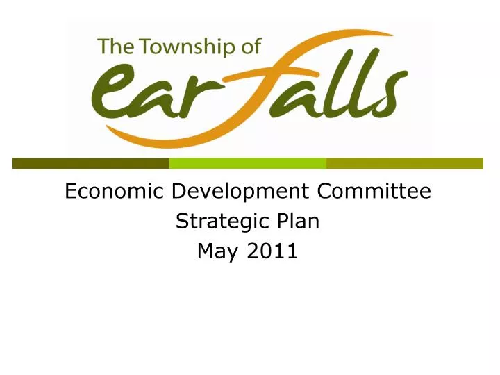 economic development committee strategic plan may 2011