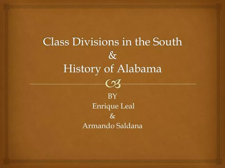 class divisions in the south history of alabama