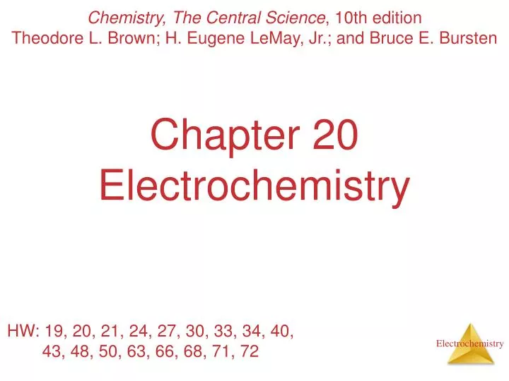 chapter 20 electrochemistry