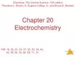 Chapter 20 Electrochemistry - slide 1