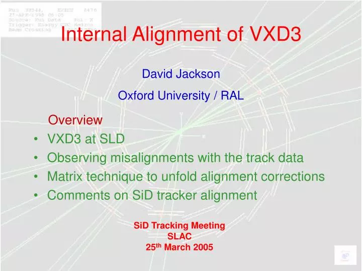 internal alignment of vxd3