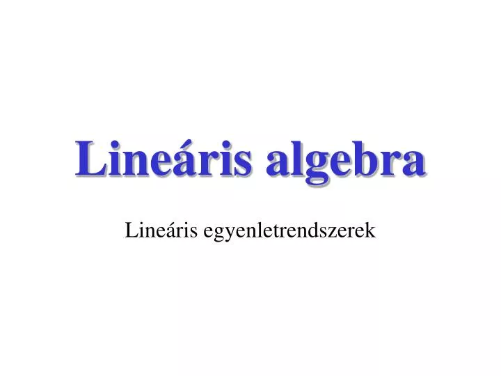 line ris algebra