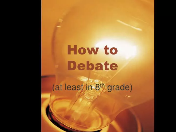 how to debate
