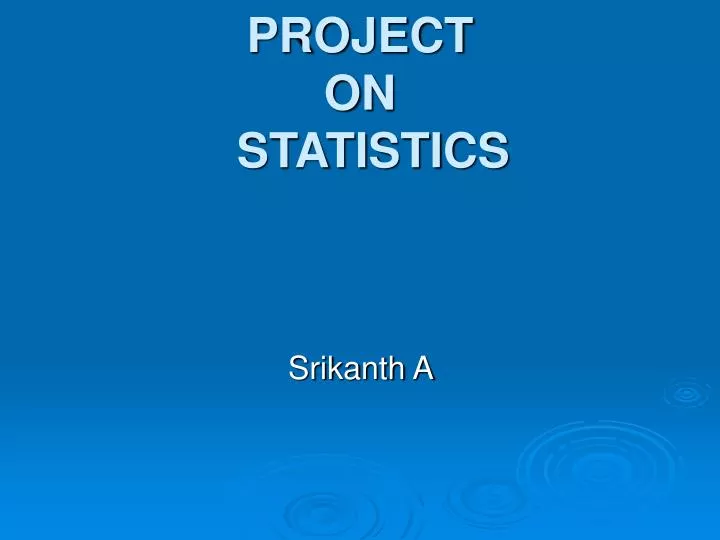 project on statistics
