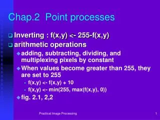 chap 2 point processes