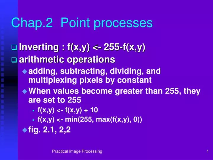 chap 2 point processes