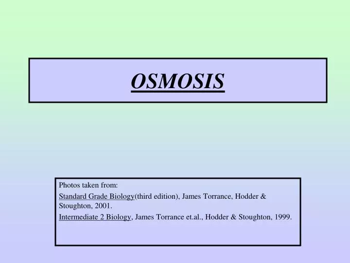 osmosis