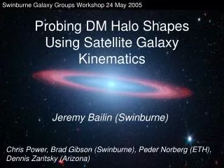 Probing DM Halo Shapes Using Satellite Galaxy Kinematics