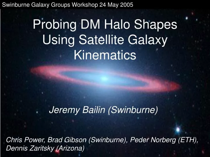 probing dm halo shapes using satellite galaxy kinematics