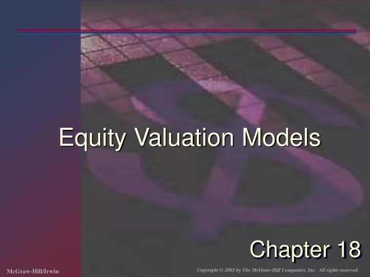 equity valuation models