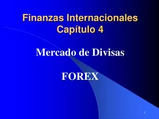 finanzas internacionales cap tulo 4