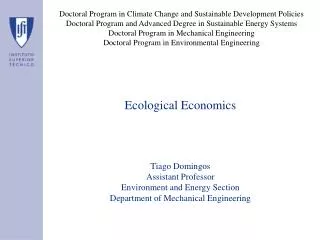 Ecological Economics