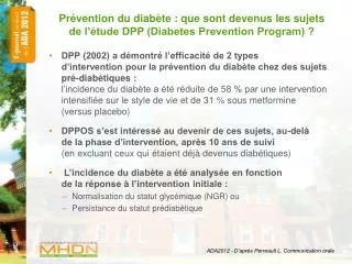 pr vention du diab te que sont devenus les sujets de l tude dpp diabetes prevention program