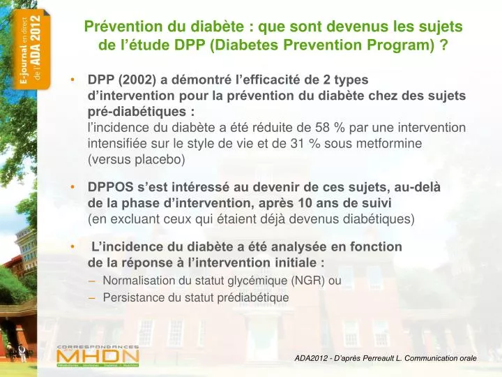 pr vention du diab te que sont devenus les sujets de l tude dpp diabetes prevention program