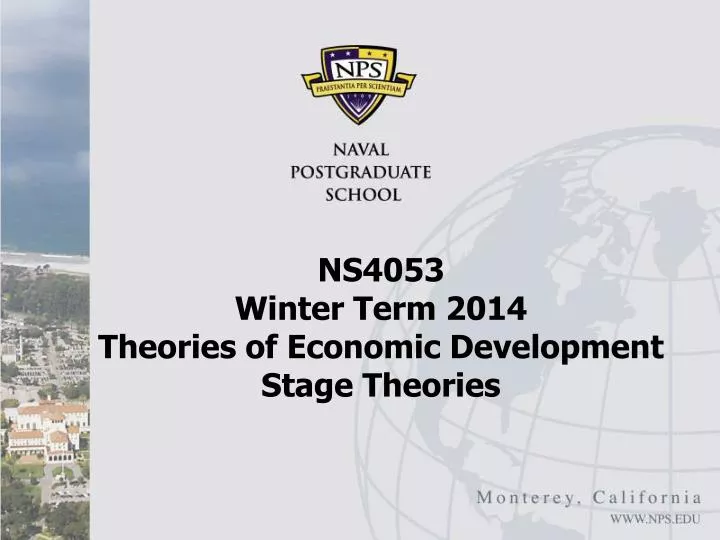 ns4053 winter term 2014 theories of economic development stage theories