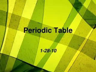 periodic table