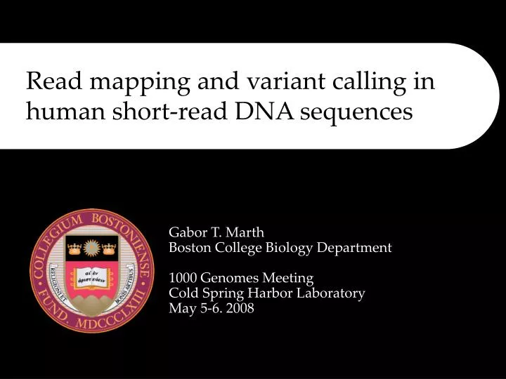 read mapping and variant calling in human short read dna sequences