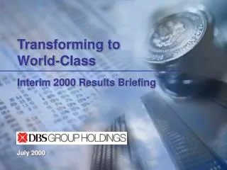 Interim 2000 Results Briefing