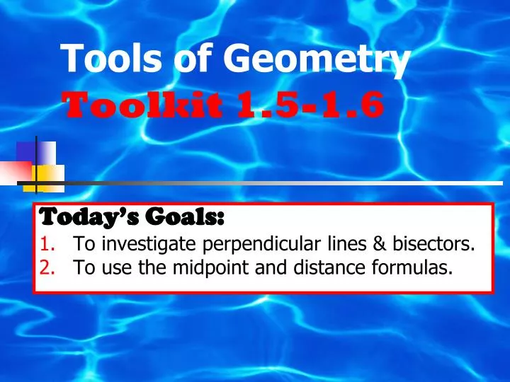 tools of geometry toolkit 1 5 1 6