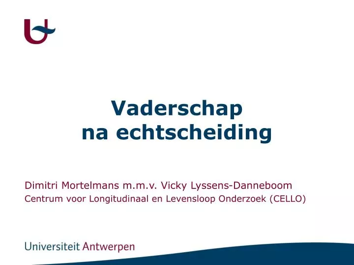 vaderschap na echtscheiding