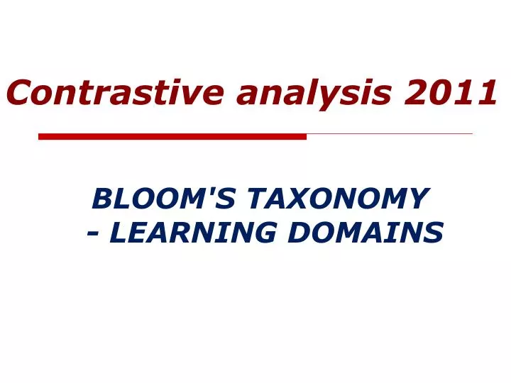 bloom s taxonomy learning domains