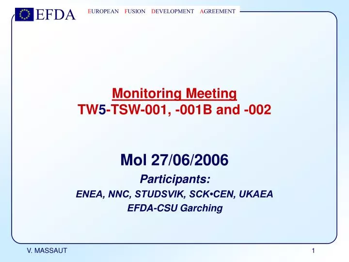 monitoring meeting tw 5 tsw 001 001b and 002