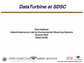 DataTurbine at SDSC