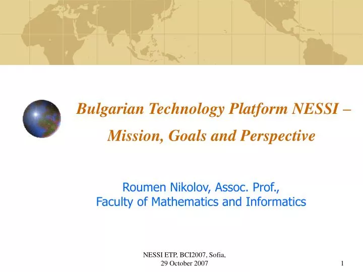 bulgarian technology platform nessi mission goals and perspective