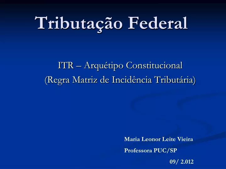 tributa o federal