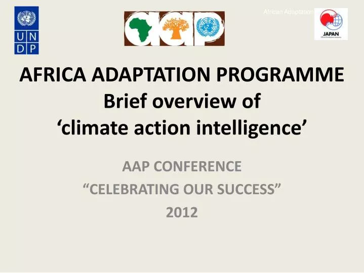 africa adaptation programme brief overview of climate action intelligence