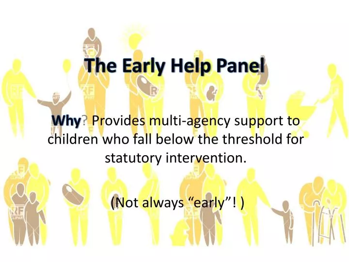 the early help panel