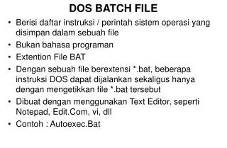 dos batch file