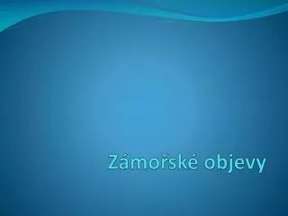 z mo sk objevy