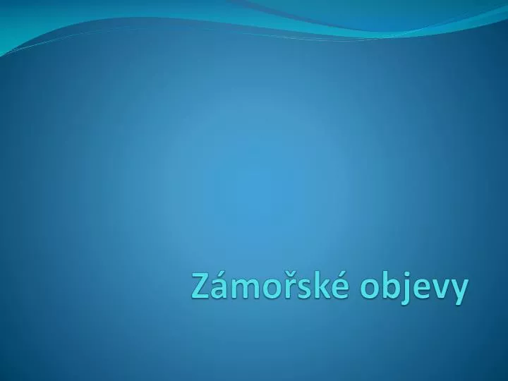 z mo sk objevy