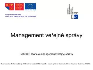management ve ejn spr vy