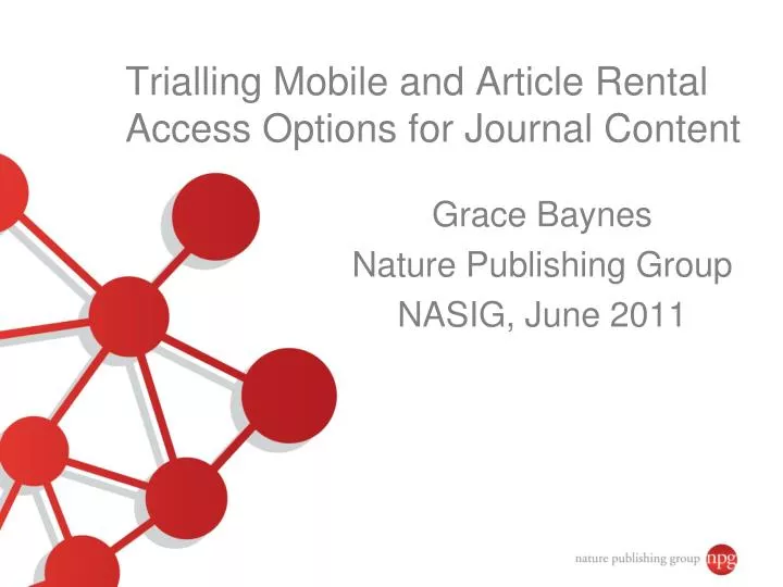 trialling mobile and article rental access options for journal content