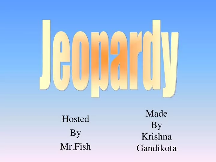 hosted by mr fish