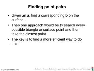 Finding point-pairs