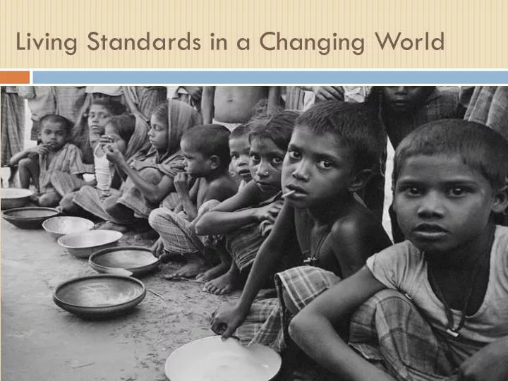living standards in a changing world