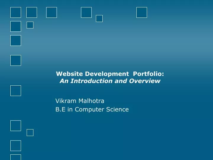 website development portfolio an introduction and overview