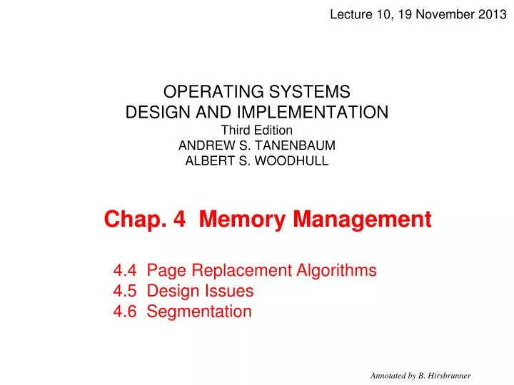 operating systems design and implementation third edition andrew s tanenbaum albert s woodhull