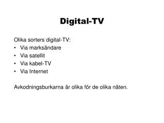 digital tv