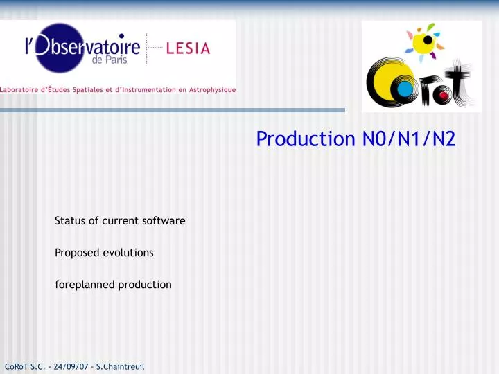 production n0 n1 n2