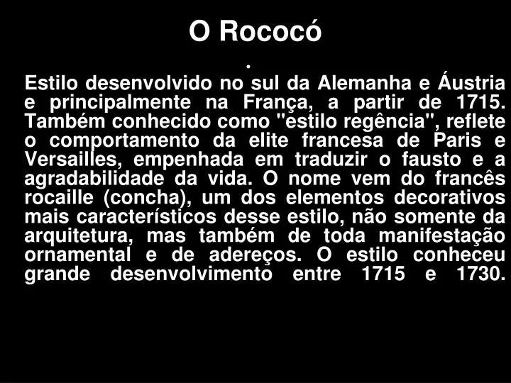 o rococ