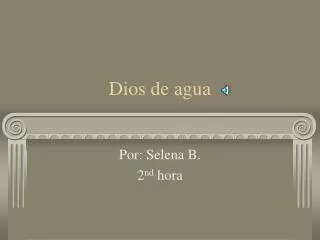 dios de agua