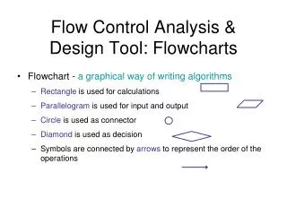 Flow Control Analysis &amp; Design Tool: Flowcharts