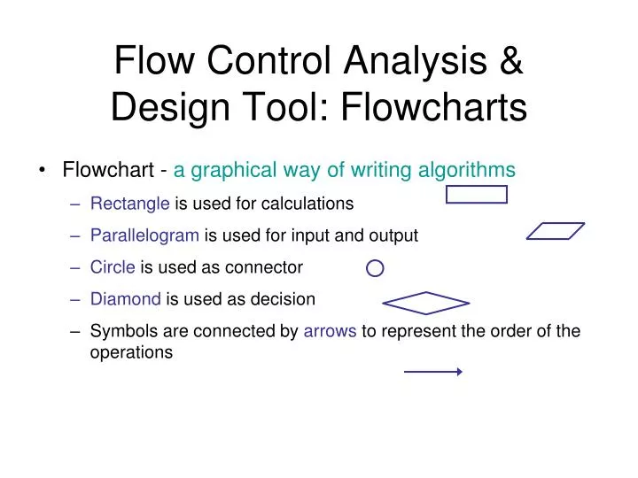 flow control analysis design tool flowcharts